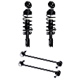 4-Piece Kit Front Suspension Kit, Includes (2) Loaded Strut and (2) Sway Bar Link