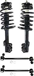 4-Piece Kit Front, Driver and Passenger Side Suspension Kit, Includes (2) Shock Absorber and Strut Assembly and (2) Sway Bar Link