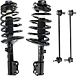 4-Piece Kit Front, Driver and Passenger Side Suspension Kit, Includes (2) Sway Bar Link and (2) Shock Absorber and Strut Assembly