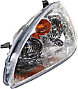2003 Nissan Altima - 4-Piece Kit Driver and Passenger Side Halogen Headlight, With bulb(s), Without Sport Package, OE Replacement,  Includes (2) Fog Light and (2) Headlight