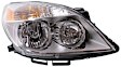 2008 Saturn Aura - 4-Piece Kit Driver and Passenger Side Halogen Headlight, With bulb(s), OE Replacement, Sedan,  Includes (2) Fog Light and (2) Headlight