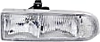 2000 Chevrolet Blazer - 4-Piece Kit Driver and Passenger Side Halogen Headlight, With bulb(s), OE Replacement,  Includes (2) Headlight and (2) Turn Signal Light