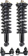 4-Piece Kit Front, Driver and Passenger Side Suspension Kit, Includes (2) Sway Bar Link and (2) Shock Absorber and Strut Assembly