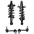 4-Piece Kit Rear, Driver and Passenger Side Suspension Kit, Includes (2) Sway Bar Link and (2) Shock Absorber and Strut Assembly