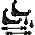 2003 GMC Sierra 2500 - 6-Piece Kit Front, Driver and Passenger Side, Upper Control Arm Kit, Heavy Duty Design, Press-In Type,  Includes (2) Ball Joint, (2) Control Arm, and (2) Sway Bar Link