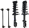 4-Piece Kit Rear, Driver and Passenger Side Suspension Includes Loaded Strut and Sway Bar Link