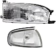 2-Piece Kit Passenger Side Halogen Headlight, With bulb(s), OE Replacement, Includes (1) Headlight and (1) Corner Light