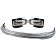 3-Piece Kit, Front, Driver and Passenger Side Bumper, Chrome, Includes (1) Bumper and (2) Fog Light