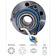 8-Piece Kit Front, Driver and Passenger Side Axle Assembly, includes (2) Axle Assembly, (2) Ball Joint, (2) Tie Rod End, and (2) Wheel Hub