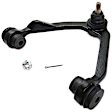 6-Piece Kit Front, Driver and Passenger Side, Upper, Inner and Outer Control Arm, includes (2) Control Arm and (4) Tie Rod End