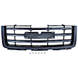 2008 GMC Sierra 1500 - 4-Piece Kit Driver and Passenger Side Halogen Headlight, With bulb(s), OE Replacement,  Includes (1) Grille Assembly, (2) Headlight, and (1) Hood Molding