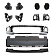 11-Piece Kit, Front Bumper, Chrome, Includes (1) Bumper, (6) Bumper Bracket, (1) Bumper Cover, (2) Fog Light Cover, and (1) Valance