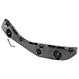 2004-2009 Toyota Prius - 3-Piece Kit Front, Driver and Passenger Side, Lower Bumper Grille, Textured Black, Includes (2) Bumper Bracket and (1) Bumper Grille