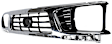 3-Piece Kit Driver and Passenger Side Grille Chrome Shell with Painted Black Insert, 4WD, Includes (1) Grille Assembly and (2) Headlight