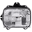 1991 Toyota Pickup - 7-Piece Kit Driver and Passenger Side Halogen Headlight, With bulb(s),  For Models With NAL Brand Lamps Model, OE Replacement, 4WD,  Includes (2) Corner Light, (1) Grille Assembly, (2) Headlight, and (2) Headlight Door
