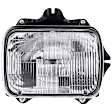 1991 Toyota Pickup - 7-Piece Kit Driver and Passenger Side Halogen Headlight, With bulb(s),  For Models With NAL Brand Lamps Model, OE Replacement, 4WD,  Includes (2) Corner Light, (1) Grille Assembly, (2) Headlight, and (2) Headlight Door