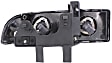 2003 Chevrolet S10 - 5-Piece Kit Driver and Passenger Side Halogen Headlight, With bulb(s), OE Replacement,  Includes (1) Grille Assembly, (2) Headlight, and (2) Turn Signal Light
