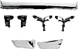 1996-1998 Toyota 4Runner - 7-Piece Kit Step Bumper, Chrome Face Bar Only; With pad provision With mounting bracket(s), Includes (4) Bumper Bracket, (2) Bumper End and (1) Step Bumper
