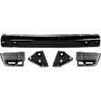 2000 Jeep Cherokee - 5-Piece Kit Front Bumper, Canada or USA Built Vehicle, Painted Black, Includes (1) Bumper, (2) Bumper Bracket, and (2) Bumper End