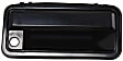 1988-1994 GMC C1500 - 4-Piece Kit Front, Driver and Passenger Side Exterior Door Handle, Smooth Black, With Key Hole, includes Door Lock Cylinder