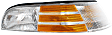 4-Piece Kit, Driver and Passenger Side Halogen Corner Light, Without bulb(s), Includes (2) Corner Light and (2) Headlight