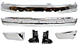 1999 Toyota 4Runner Base - 6-Piece Kit Front Bumper,  For Models Without Sport Package, Chrome, Sport Utility,  Includes (1) Bumper, (2) Bumper Bracket, (2) Bumper End, and (1) Step Bumper
