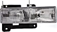1992 Chevrolet C1500 - 4-Piece Kit Driver and Passenger Side Halogen Headlight, With bulb(s), OE Replacement,  Includes (2) Headlight and (2) Turn Signal Light