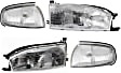 4-Piece Kit Driver and Passenger Side Halogen Headlight, With bulb(s), OE Replacement, Includes (2) Headlight and (2) Corner Light