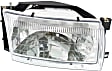 4-Piece Kit Driver and Passenger Side Halogen Headlight, With bulb(s), OE Replacement, Includes (2) Headlight and (2) Corner Light