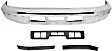4-Piece Kit, Front Bumper, Sport Utility, For Models With Eddie Bauer Package, With Bumper With Center Air Holes, Old Body Style, Chrome, Includes (1) Bumper and (3) Bumper Trim