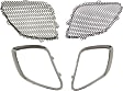 4-Piece Kit, Driver and Passenger Side, Upper, Inner Grille Insert Paintable, Includes (2) Grille Insert and (2) Grille Trim