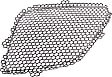 4-Piece Kit, Driver and Passenger Side, Upper, Inner Grille Insert Paintable, Includes (2) Grille Insert and (2) Grille Trim