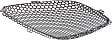 4-Piece Kit, Driver and Passenger Side, Upper, Inner Grille Insert Paintable, Includes (2) Grille Insert and (2) Grille Trim