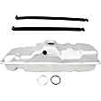 2-Piece Kit Galvanized Steel Fuel Tank, 25 gallons / 95 liters, Includes (1) Fuel Tank and (1) Fuel Tank Strap