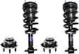 4-Piece Kit Front, Driver and Passenger Side Suspension Kit, Crew/Extended Cab Pickup, RWD, Includes (2) Wheel Hub and (2) Shock Absorber and Strut Assembly