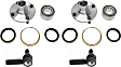 4-Piece Kit Front, Driver and Passenger Side Suspension Kit, Includes (2) Tie Rod End and (2) Wheel Hub