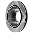 4-Wheel Set Front and Rear Brake Disc and Pad Kit, Plain Surface 8 Lugs Front-324.61 mm/Rear-329.95 mm Ceramic Pro-Line Series, Includes (2) Brake Pad Set and (4) Brake Disc