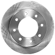 4-Wheel Set Front and Rear Brake Disc and Pad Kit, Plain Surface 8 Lugs Front-324.61 mm/Rear-329.95 mm Ceramic Pro-Line Series, Includes (2) Brake Pad Set and (4) Brake Disc