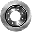 4-Wheel Set Front and Rear Brake Disc and Pad Kit, Plain Surface 8 Lugs Front-324.61 mm/Rear-329.95 mm Ceramic Pro-Line Series, Includes (2) Brake Pad Set and (4) Brake Disc