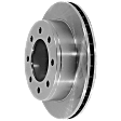 4-Wheel Set Front and Rear Brake Disc and Pad Kit, Plain Surface 8 Lugs Front-324.61 mm/Rear-329.95 mm Ceramic Pro-Line Series, Includes (2) Brake Pad Set and (4) Brake Disc