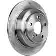 4-Wheel Set Front and Rear Brake Disc and Pad Kit, Plain Surface 5 Lugs Front-276.86 mm/Rear-265.43 mm Front-Organic/Rear-Semi-Metallic Pro-Line Series, Includes (2) Brake Pad Set and (4) Brake Disc