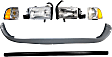 6-Piece Kit Driver and Passenger Side Halogen Headlight, With bulb(s), OE Replacement, Includes (2) Headlight, (2) Corner Light and (2) Bumper Cover