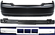 3-Piece Kit, Rear Primed Bumper Cover, Coupe, Includes (1) Bumper Absorber, (1) Bumper Cover, and (1) Bumper Reinforcement