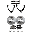 2016 GMC Sierra 1500 - 7-Piece Kit Front, Driver and Passenger Side Axle Assembly, New, 4WD, 6.2L 8Cyl  Includes (2) Axle Assembly, (2) Brake Disc, (1) Brake Pad Set, and (2) Control Arm