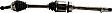 7-Piece Kit Front, Driver and Passenger Side Axle Assembly - New 7-Piece Kit, 2.4L, 4Cyl, Includes (1) Brake Pad Set, (2) Brake Disc, (2) Control Arm and (2) Axle Assembly