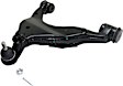 7-Piece Kit Front, Driver and Passenger Side, Lower Control Arm, 4WD, Includes (2) Axle Assembly, (2) Brake Disc, (1) Brake Pad Set, and (2) Control Arm