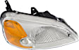3-Piece Kit Driver and Passenger Side Halogen Headlight, Without bulb(s), Coupe, OE Replacement, Includes (1) Bumper Cover and (2) Headlight