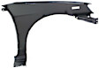 2002 Honda Civic - 2-Piece Kit Front Primed Bumper Cover, Coupe, Includes (1) Bumper Cover and (1) Fender