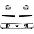 5-Piece Kit Driver and Passenger Side Halogen Headlight, 4WD, Includes (1) Grille Assembly, (2) Headlight and (2) Headlight Filler