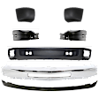2011 Chevrolet Silverado 1500 - 7-Piece Kit Front Bumper, For Models Without Fog Lights, and Tow Hook Holes, Chrome, Includes (1) Bumper, (4) Bumper End and (2) Valance